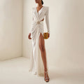 Gleam Crystal Sheath Maxi Dress