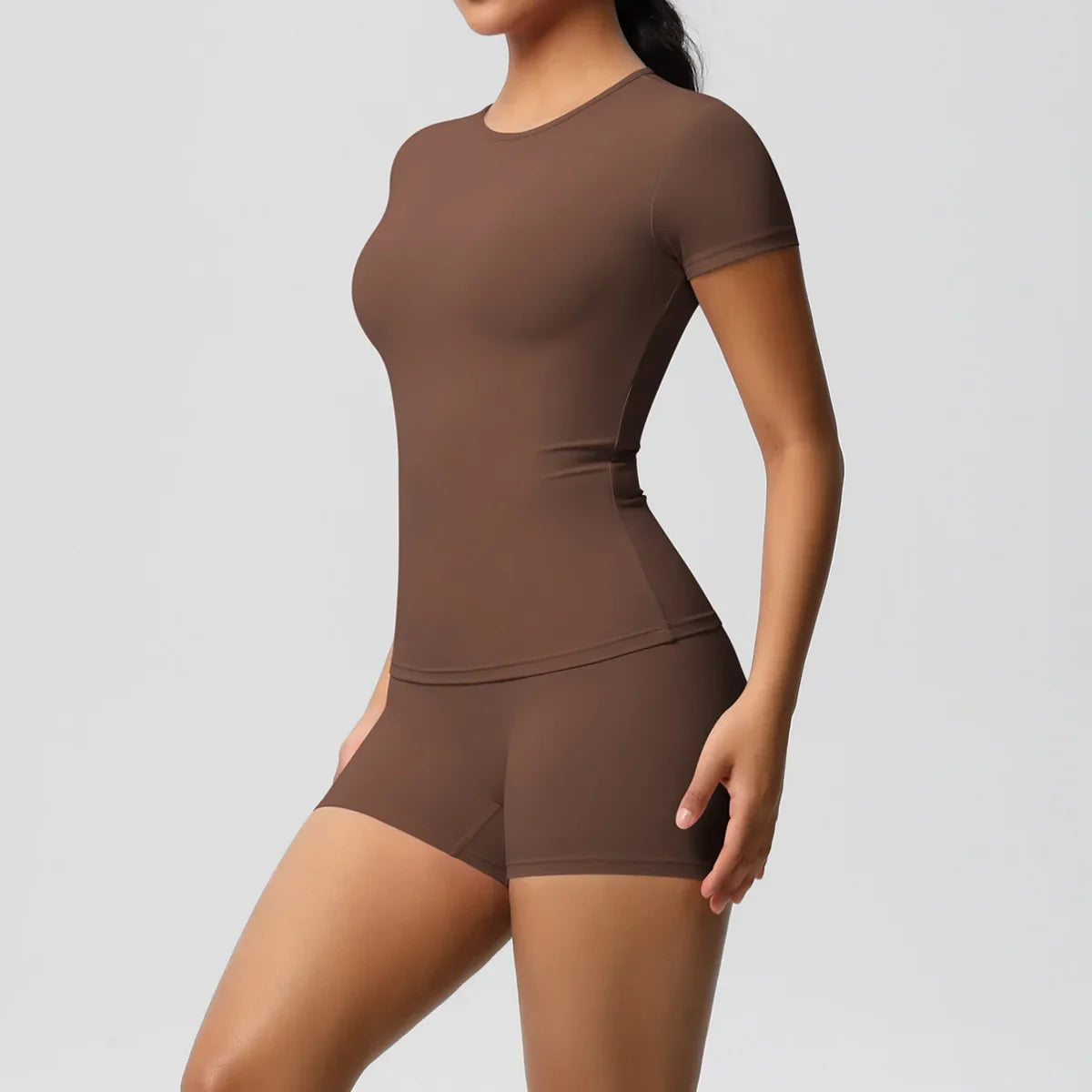 Lemon Fitted Tee and Shorts Set