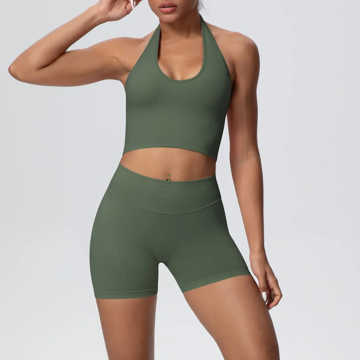 Butter Crop and Shorts Set