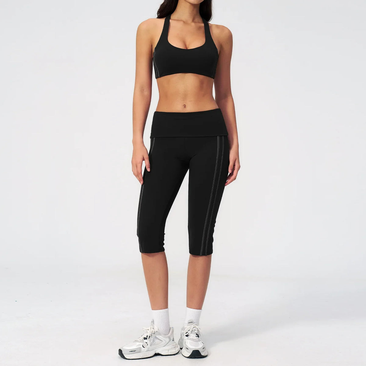 Espresso Capri and Leggings Sport Set