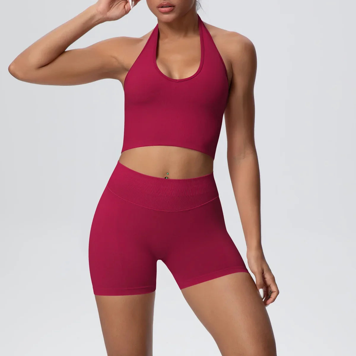 Butter Crop and Shorts Set