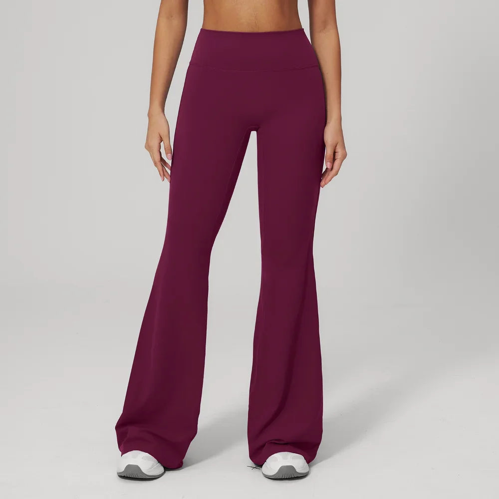 Sand High-Waist Flared Yoga Pants