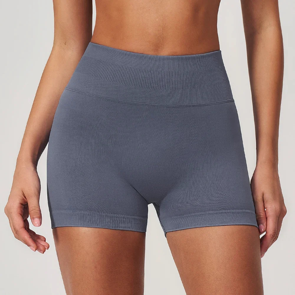 Blush High-Waist Training Shorts