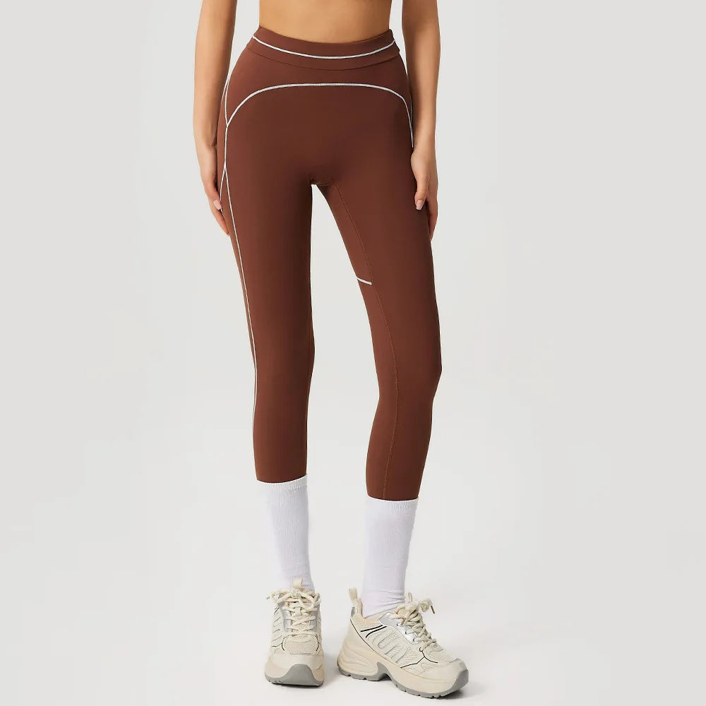 Caramel High-Waist Running Leggings