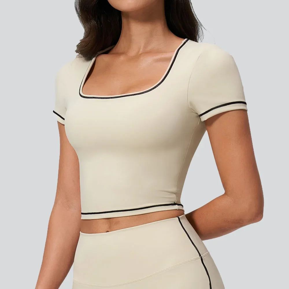 Terracotta Short Sleeve Sport Top