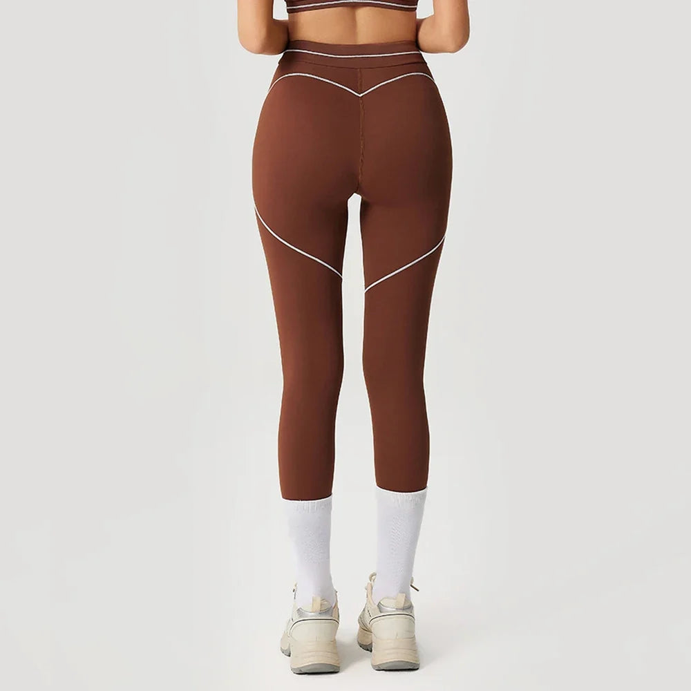Caramel High-Waist Running Leggings