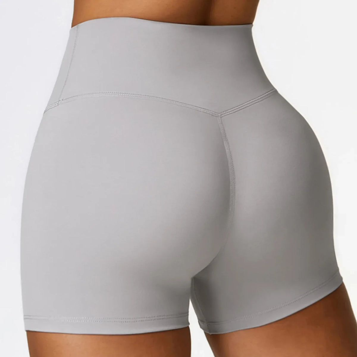 Mint Fitted High-Waist Shorts