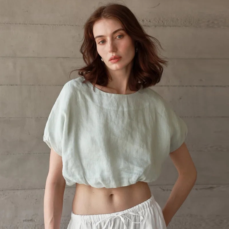 Opal Short Sleeve Crop Top