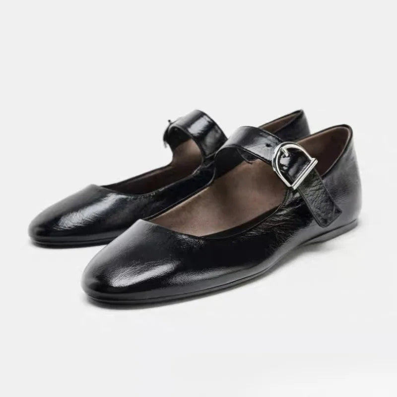 Melody Leather Mary Jane Flats
