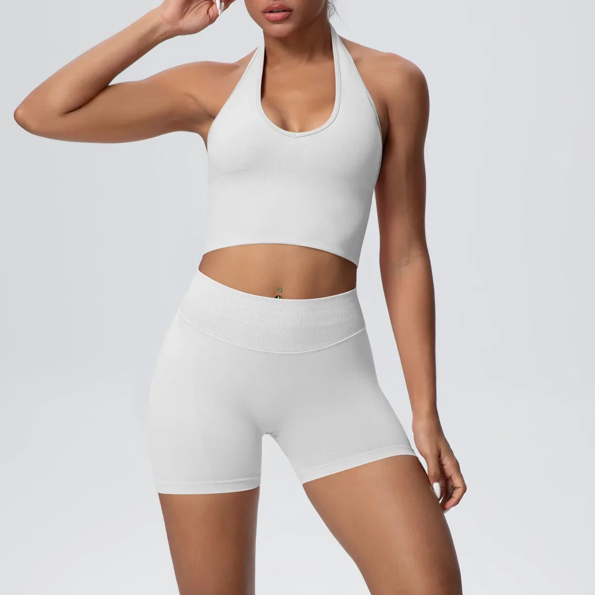 Butter Crop and Shorts Set