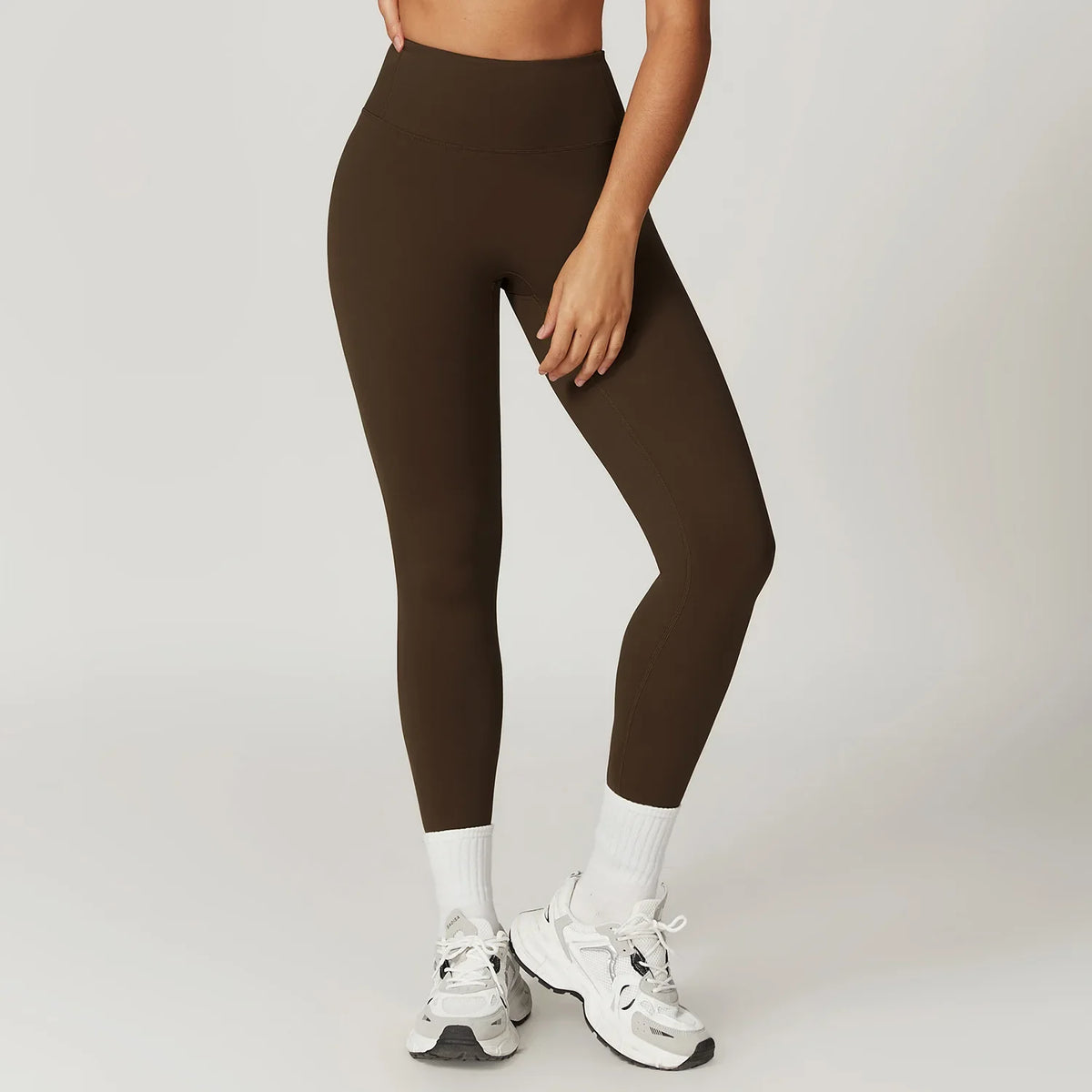 Charcoal High-Waist Training Leggings