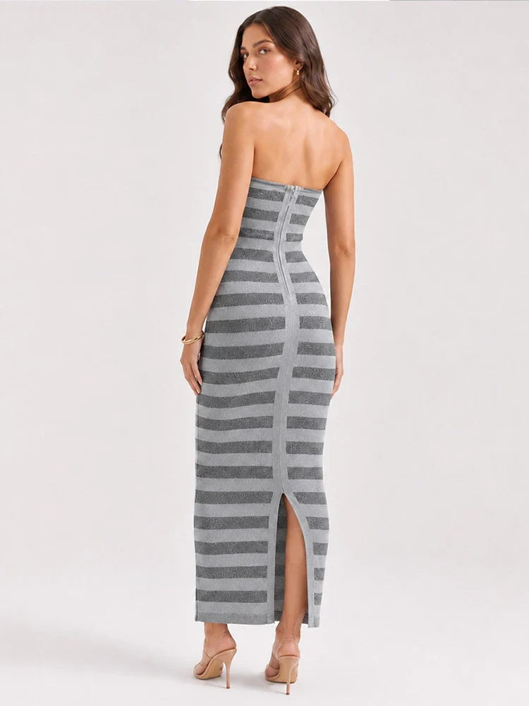 Dew Strapless Bandage Maxi Dress