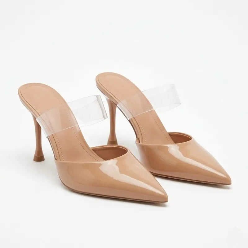 Solace Clear-Strap Pointed Mules