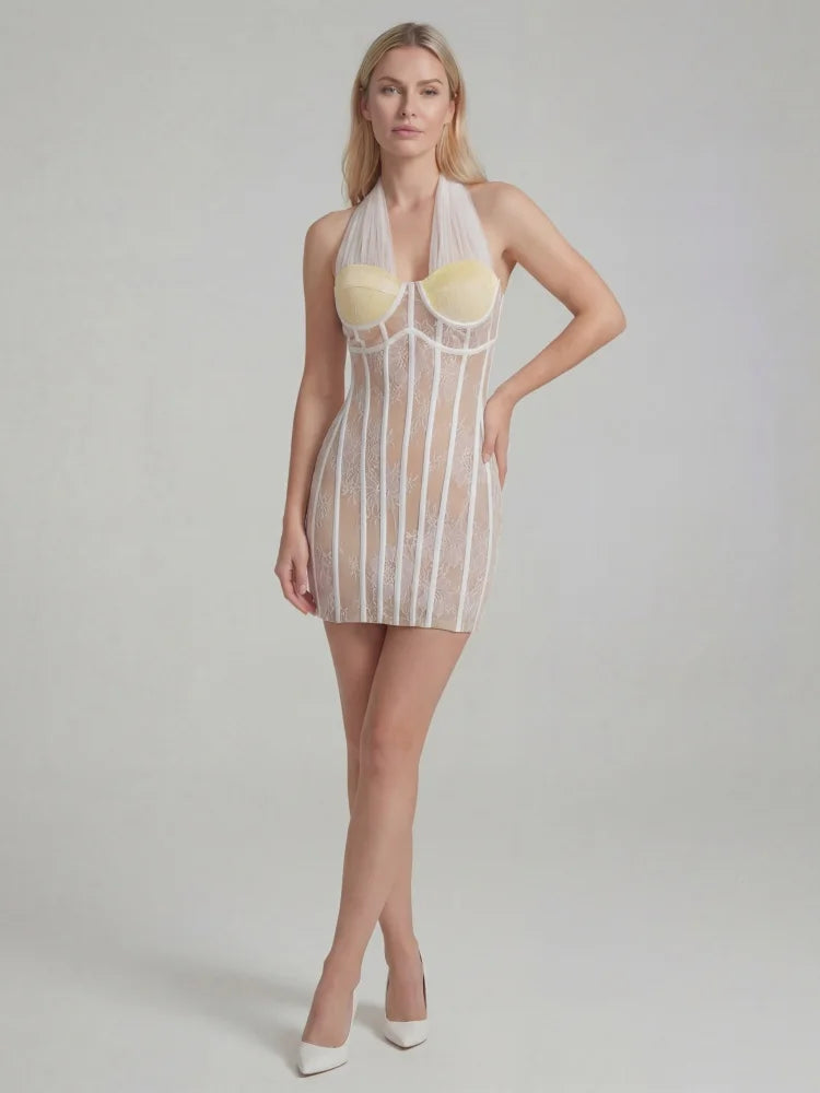 Suger Lace Mini Dress