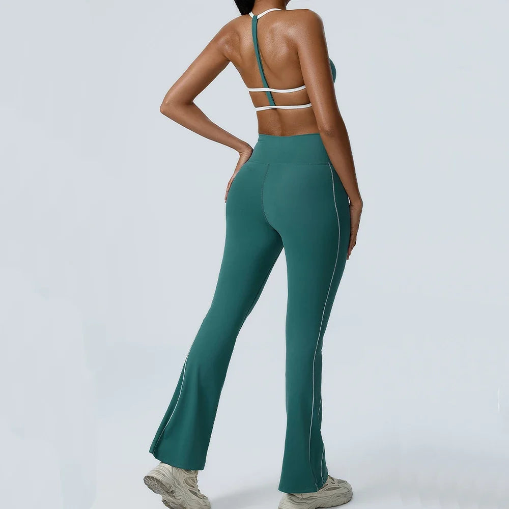 Azure Bra and Bottoms Sport Set