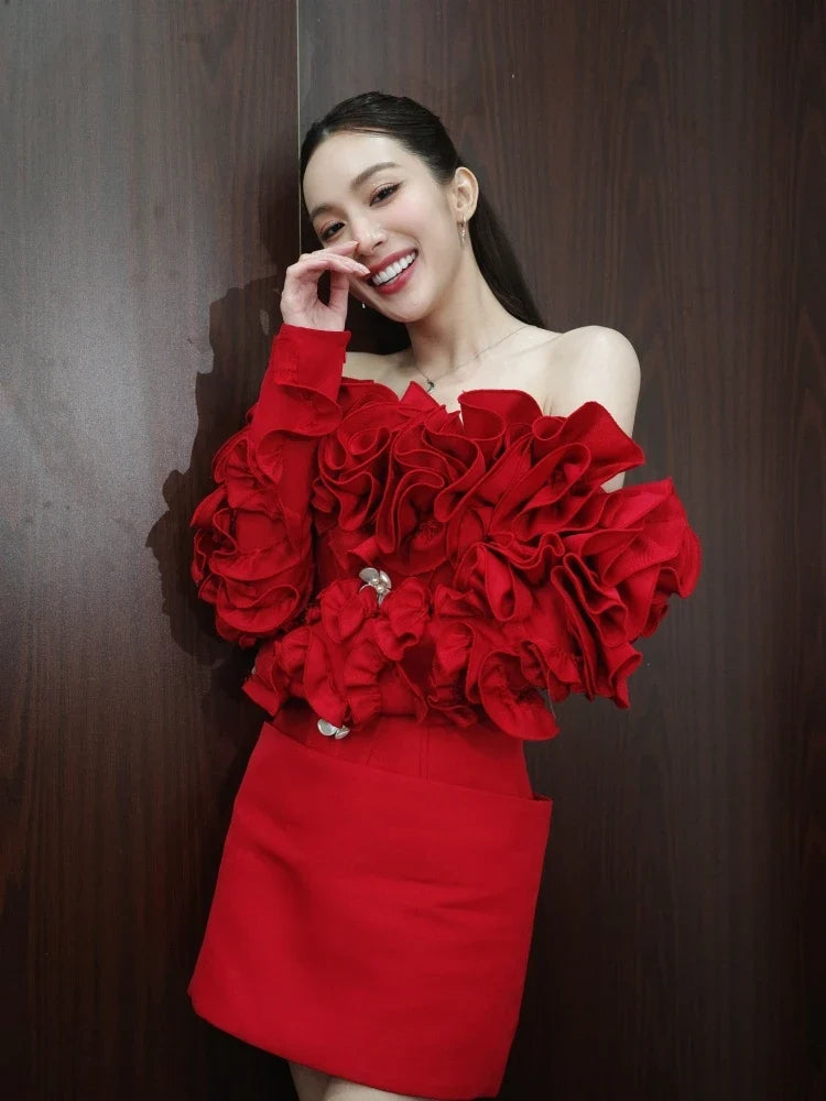 Aurora Off-Shoulder Floral Mini Dress